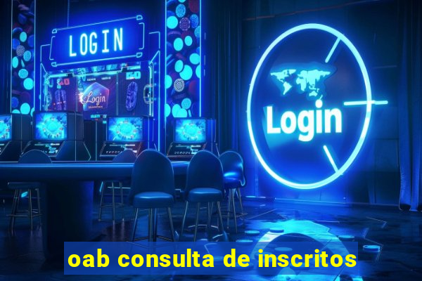 oab consulta de inscritos